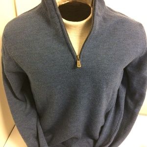 Brooks Brothers Merino Wool (100%)1/4 Zip  Sweater